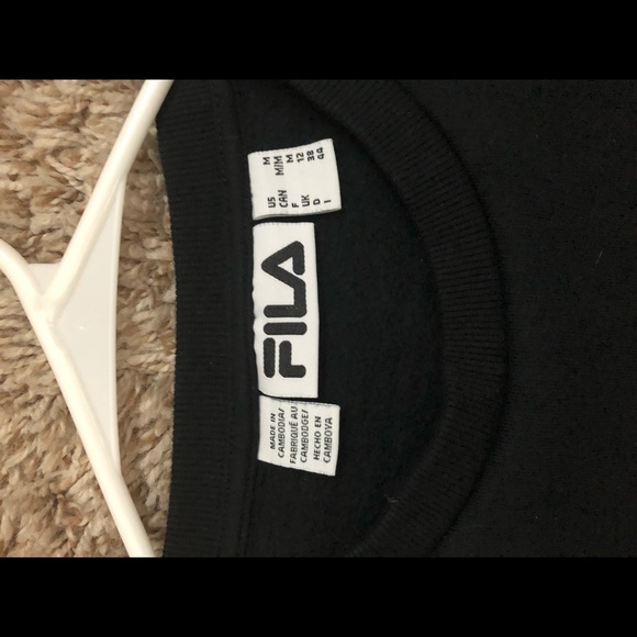 Black and white fila crew neck - Picture 3 of 4